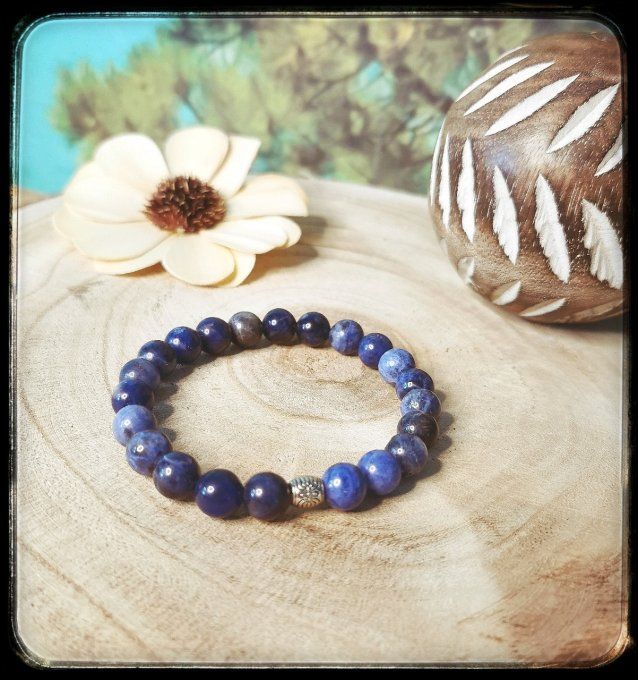 Bracelet pierre naturelle "SODALITE"